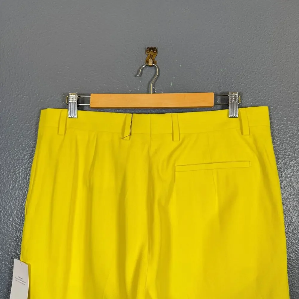 Dries Van Noten 42 men’s Palfora 2109 classic lemon chino shorts NWT